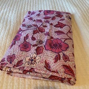 Pink Floral Anthropologie Shower Curtain